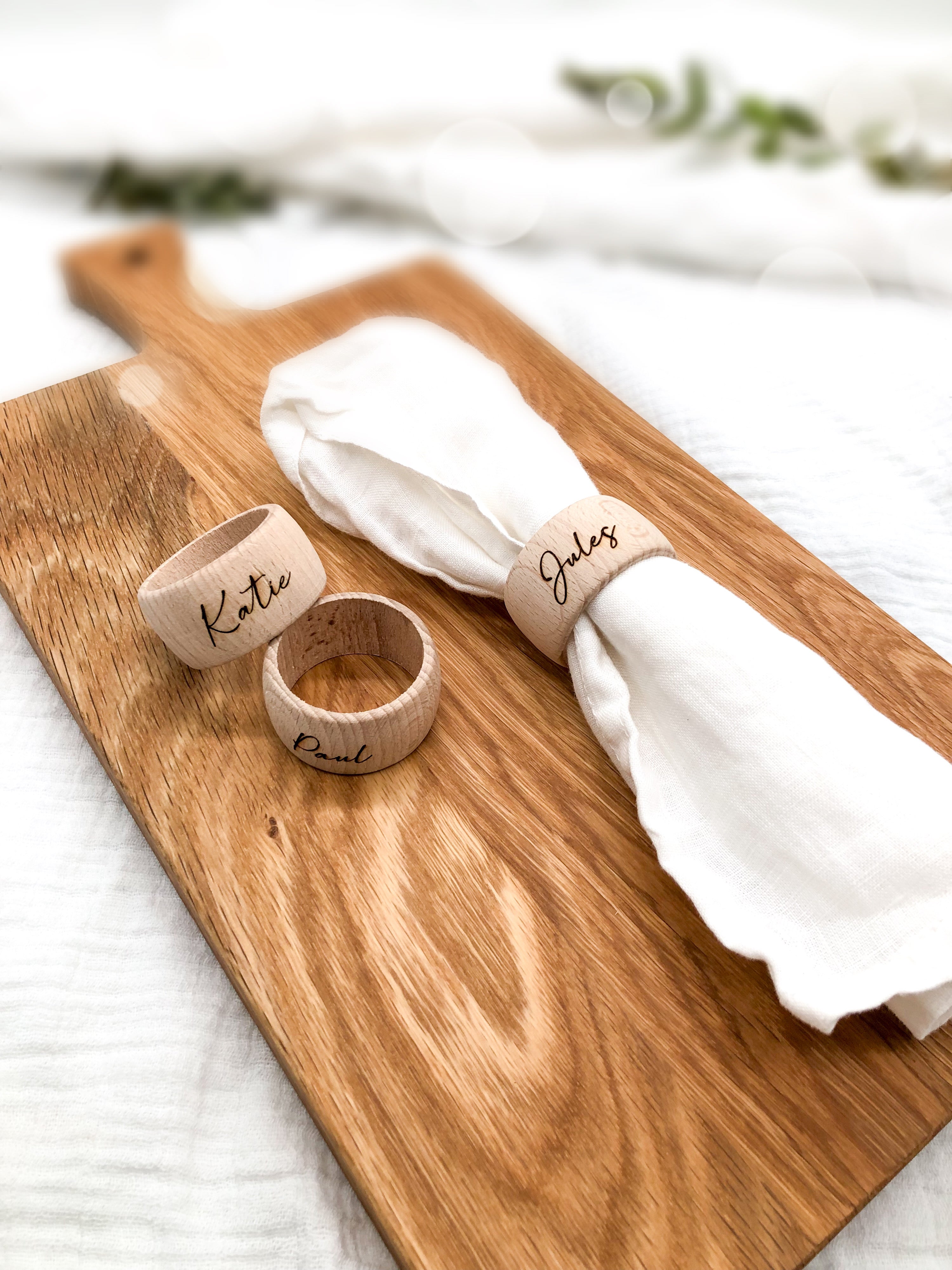 Serviettenring personalisiert aus Holz