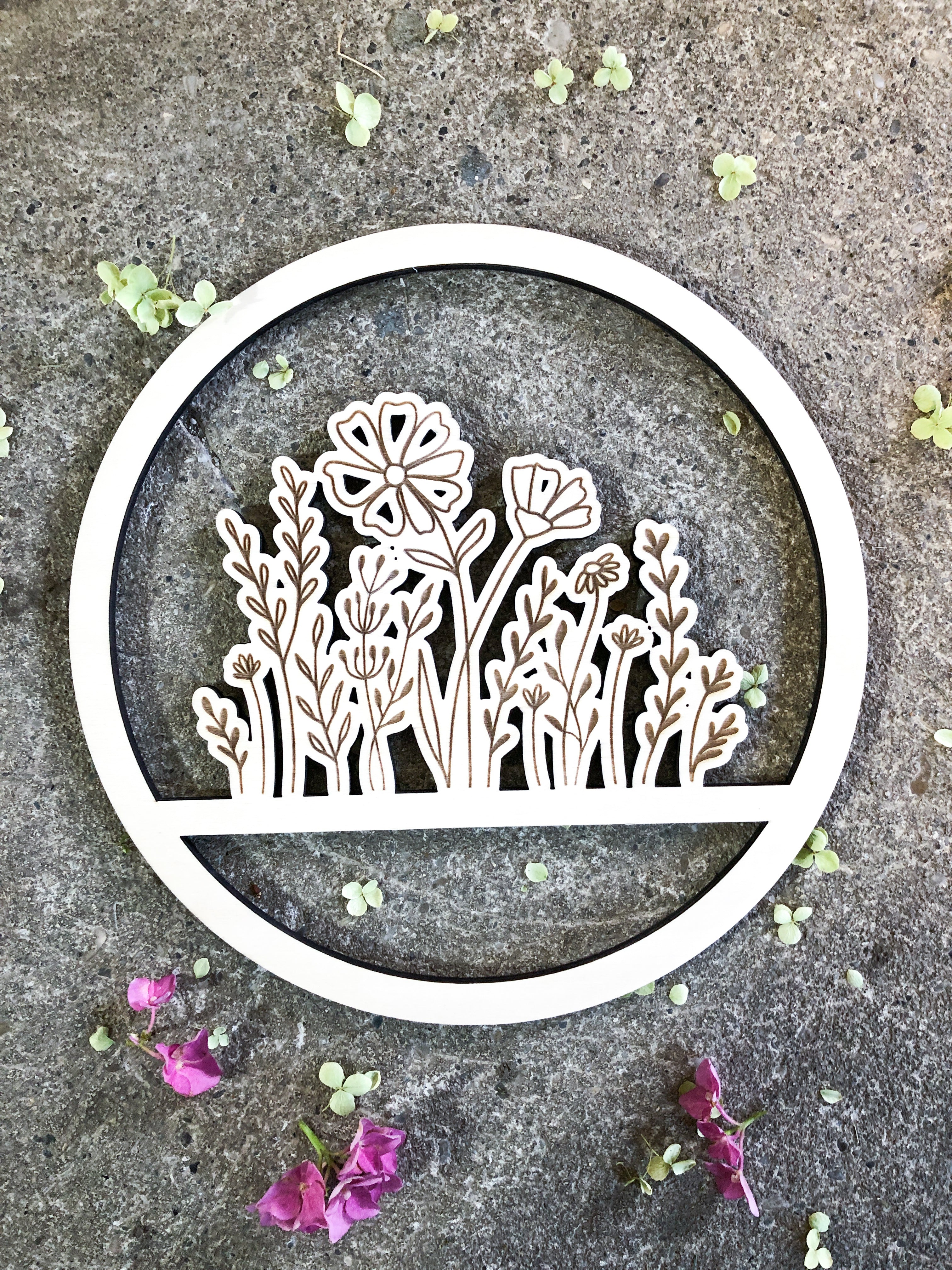 Chair wreath wedding better together made of wood