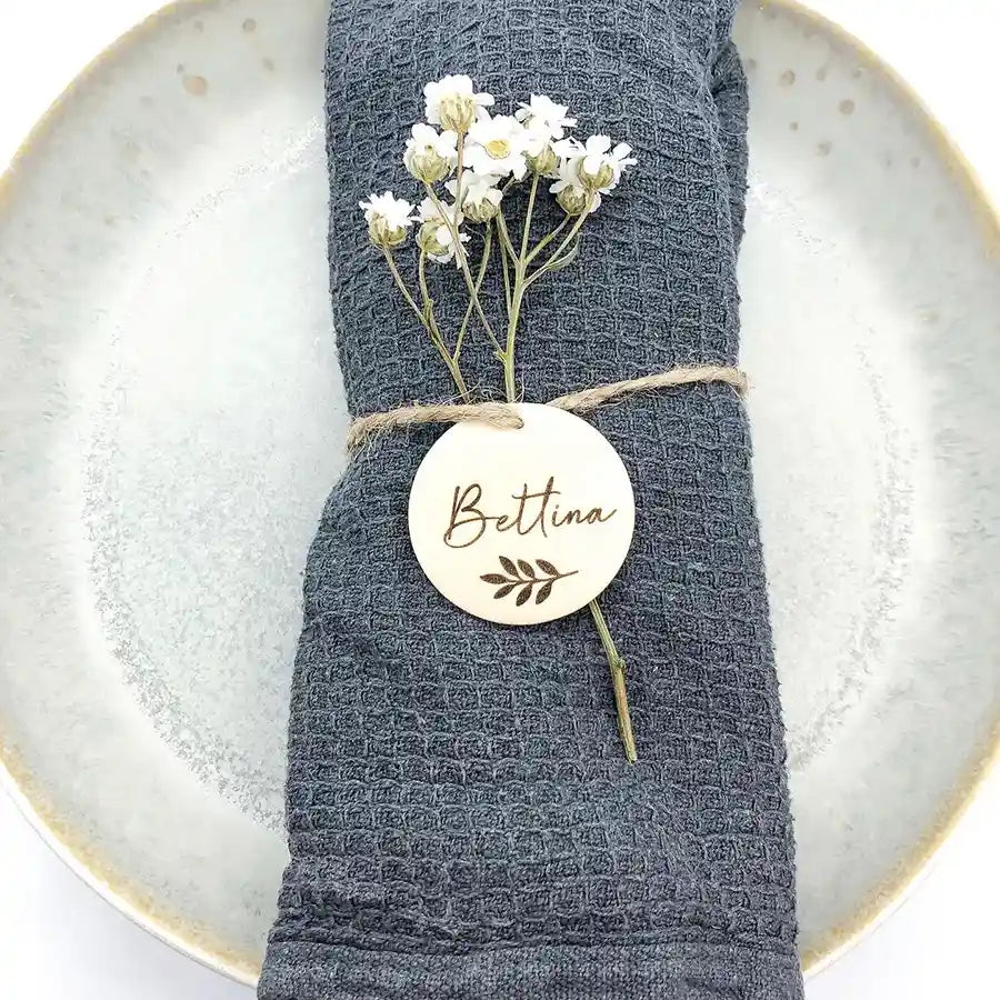 platzkarte hochzeit holz