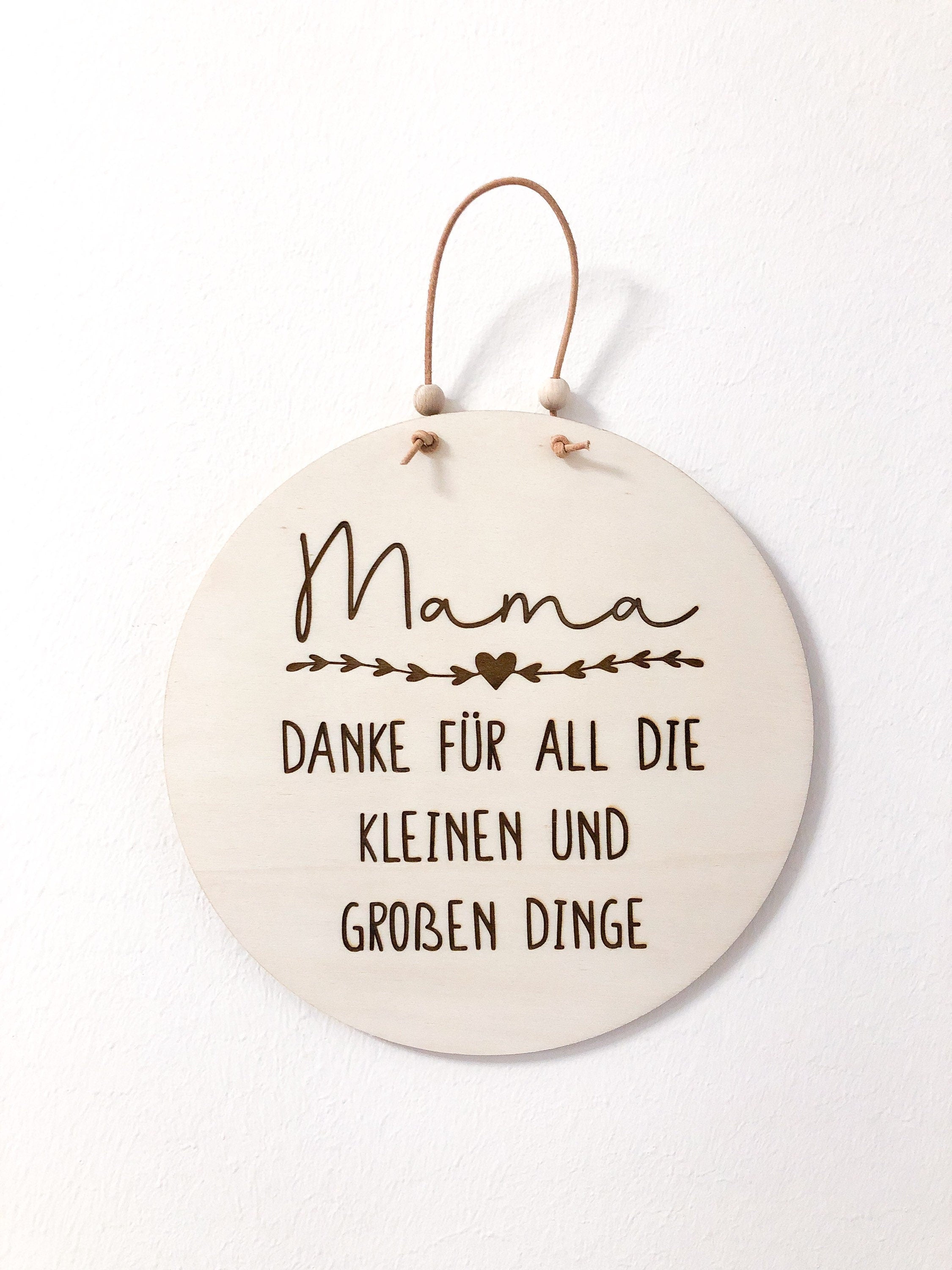Wooden sign Mama Thank you for all the small and big things