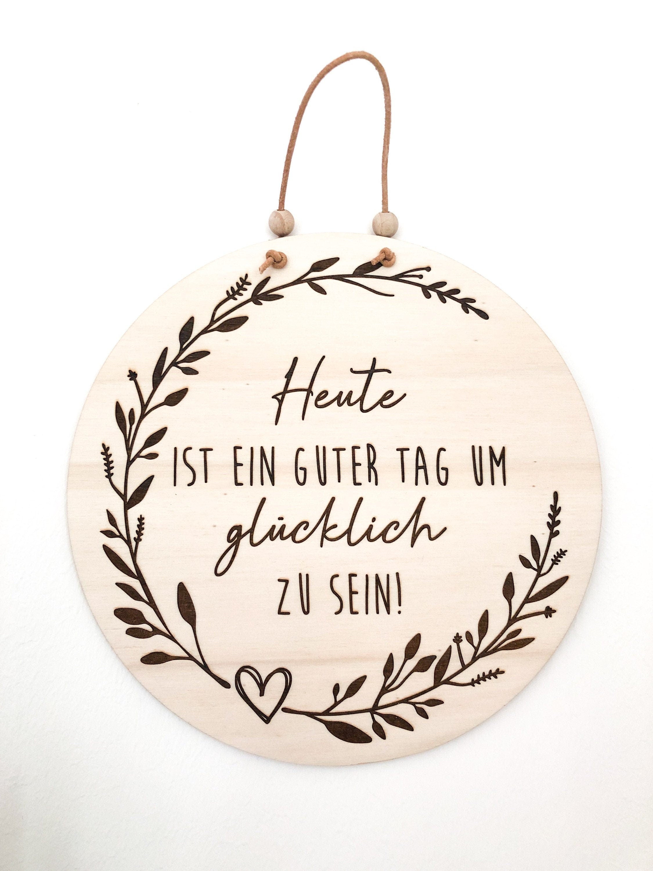 Wooden sign Today is a good day to be happy