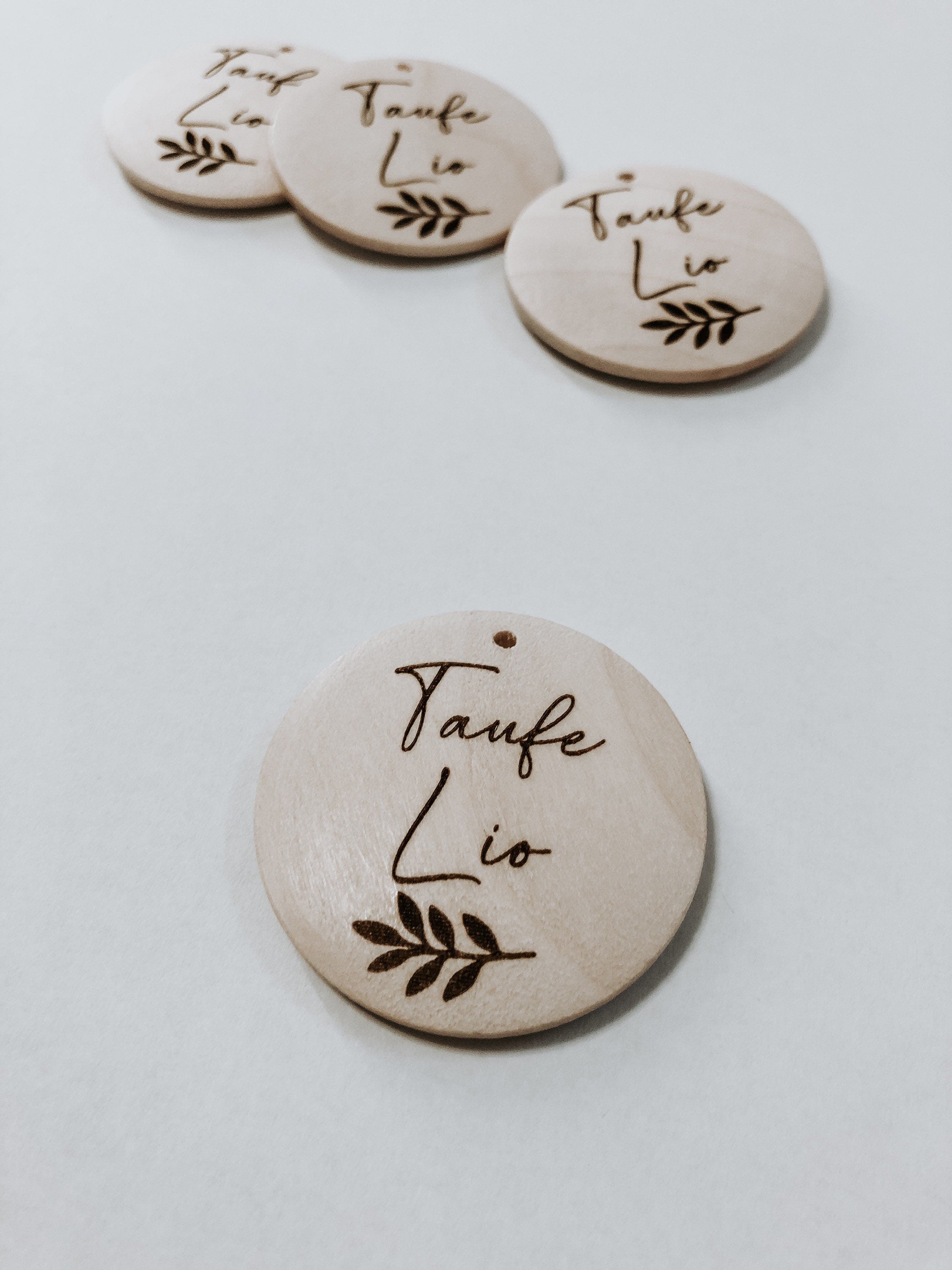 Anhänger/Platzkarte FLORAL personalisiert mit Namen