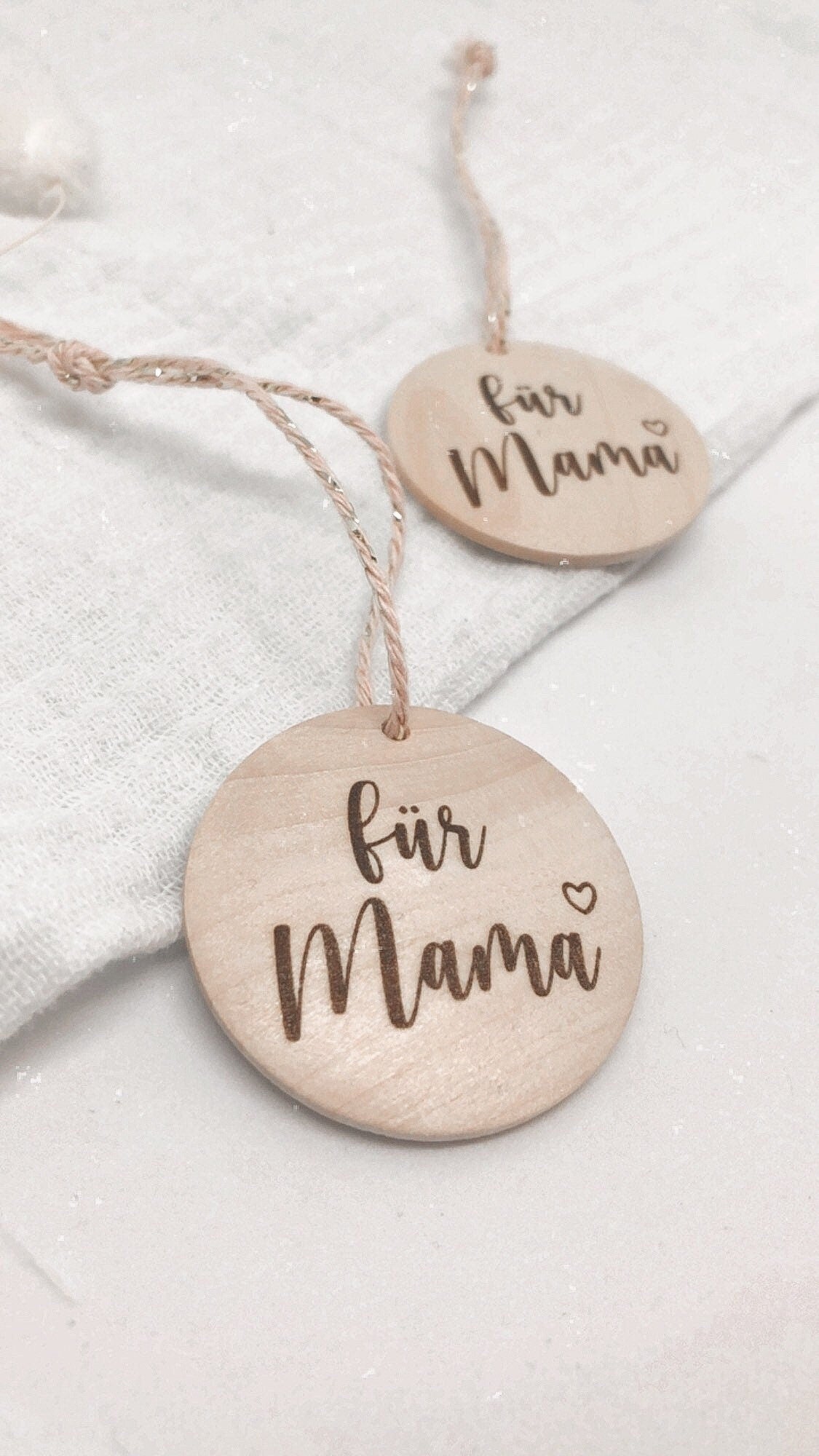 Geschenkanhänger aus Holz Für Mama