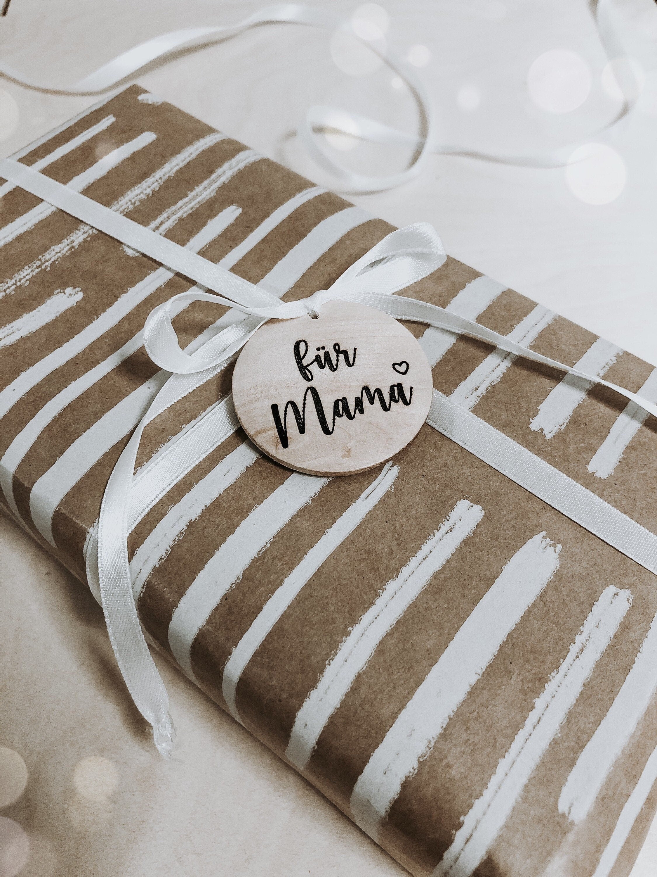 Geschenkanhänger aus Holz Für Mama
