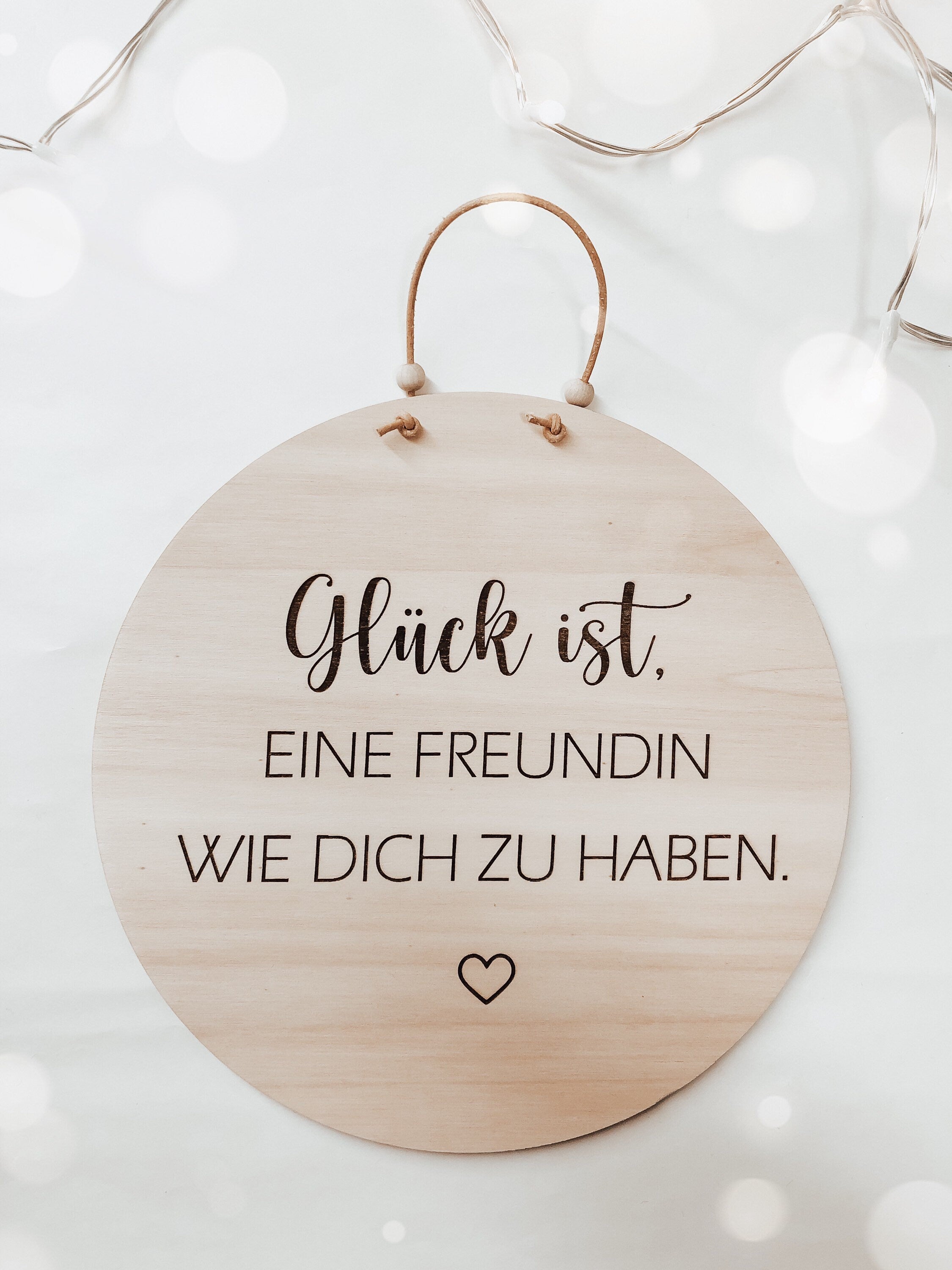 Holzschild Glück ist eine Freundin wie dich zu haben