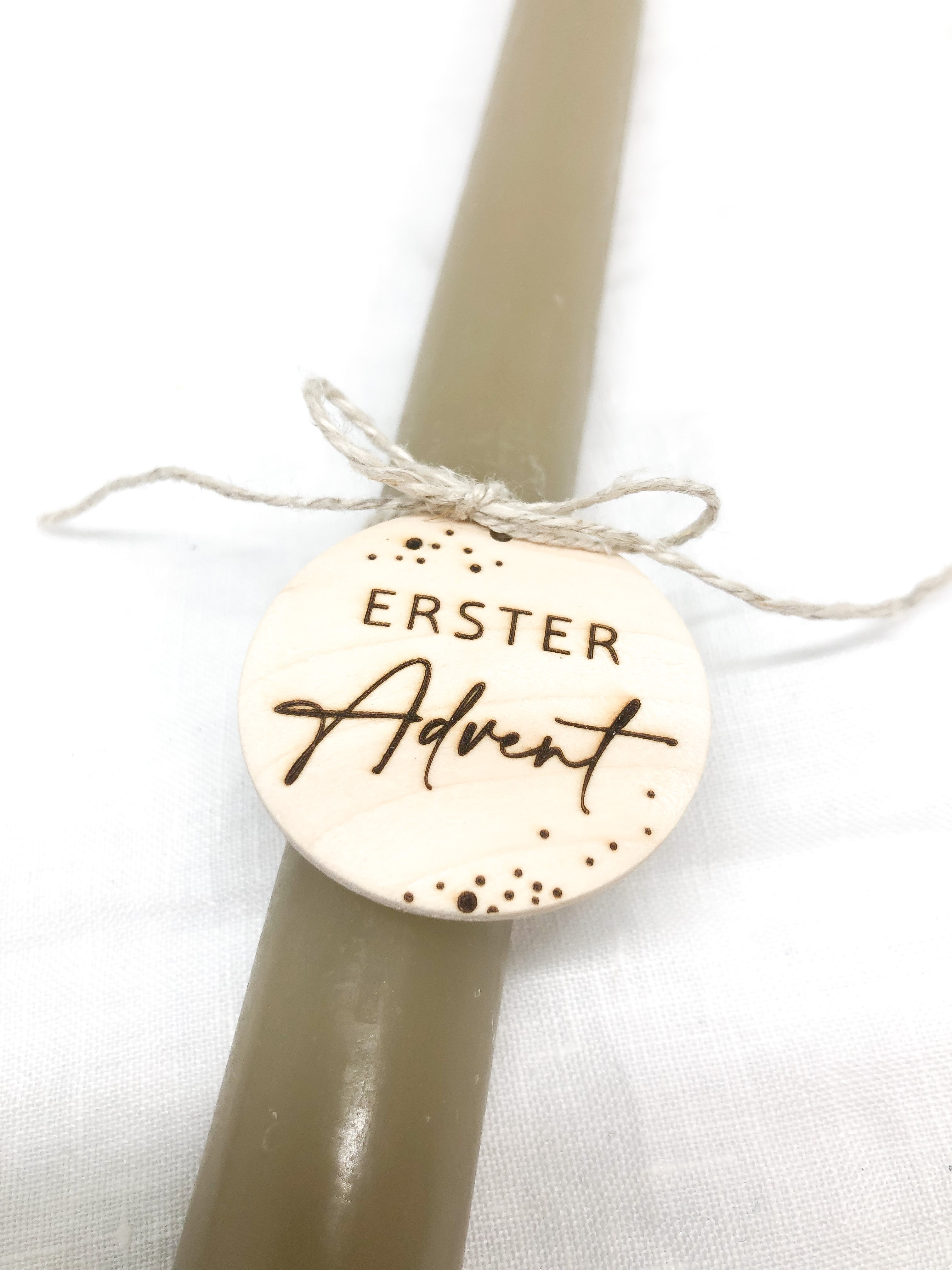 Adventskranz Zahlenset 1.-4. Advent aus Holz