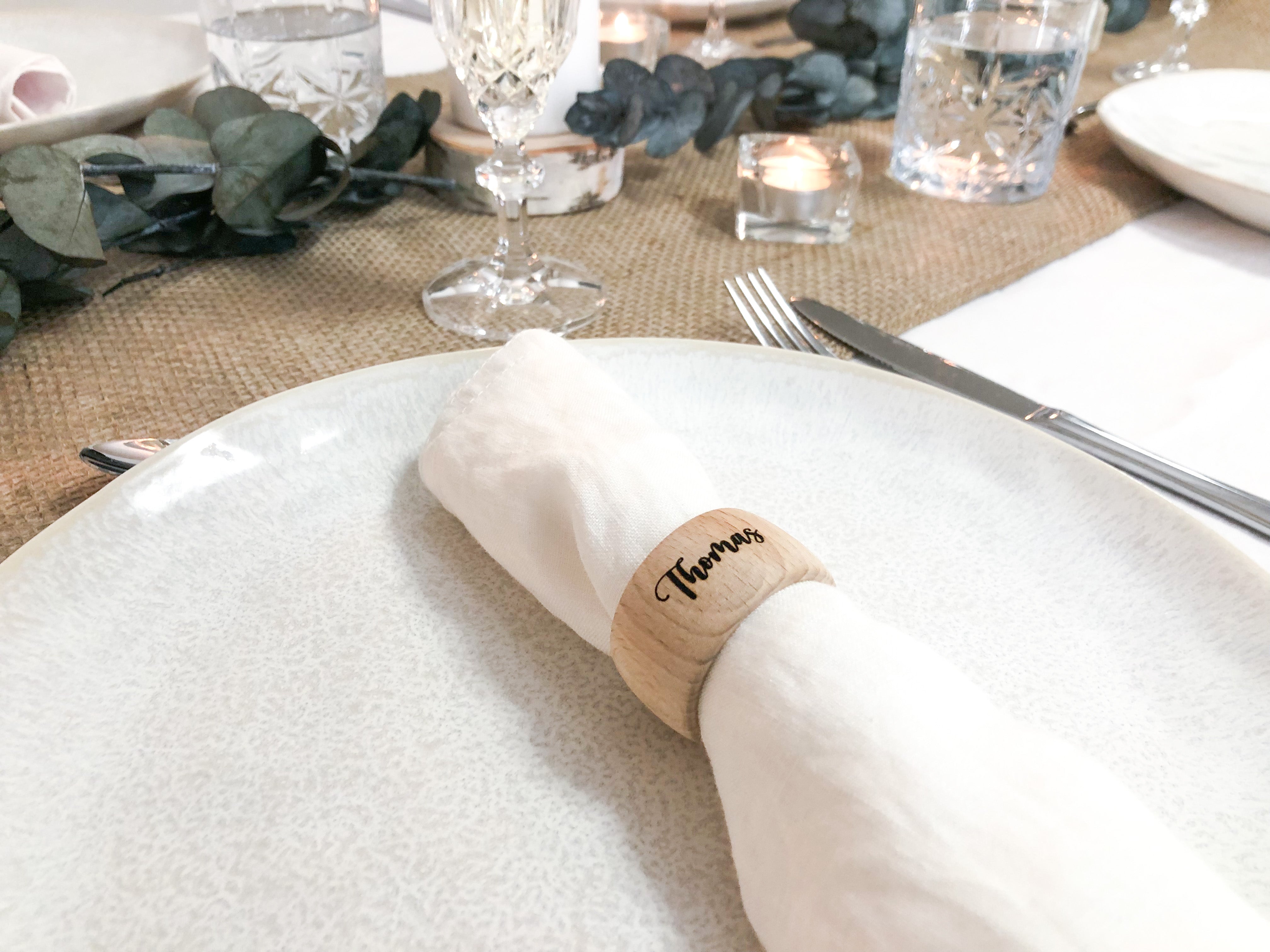 Serviettenring personalisiert aus Holz