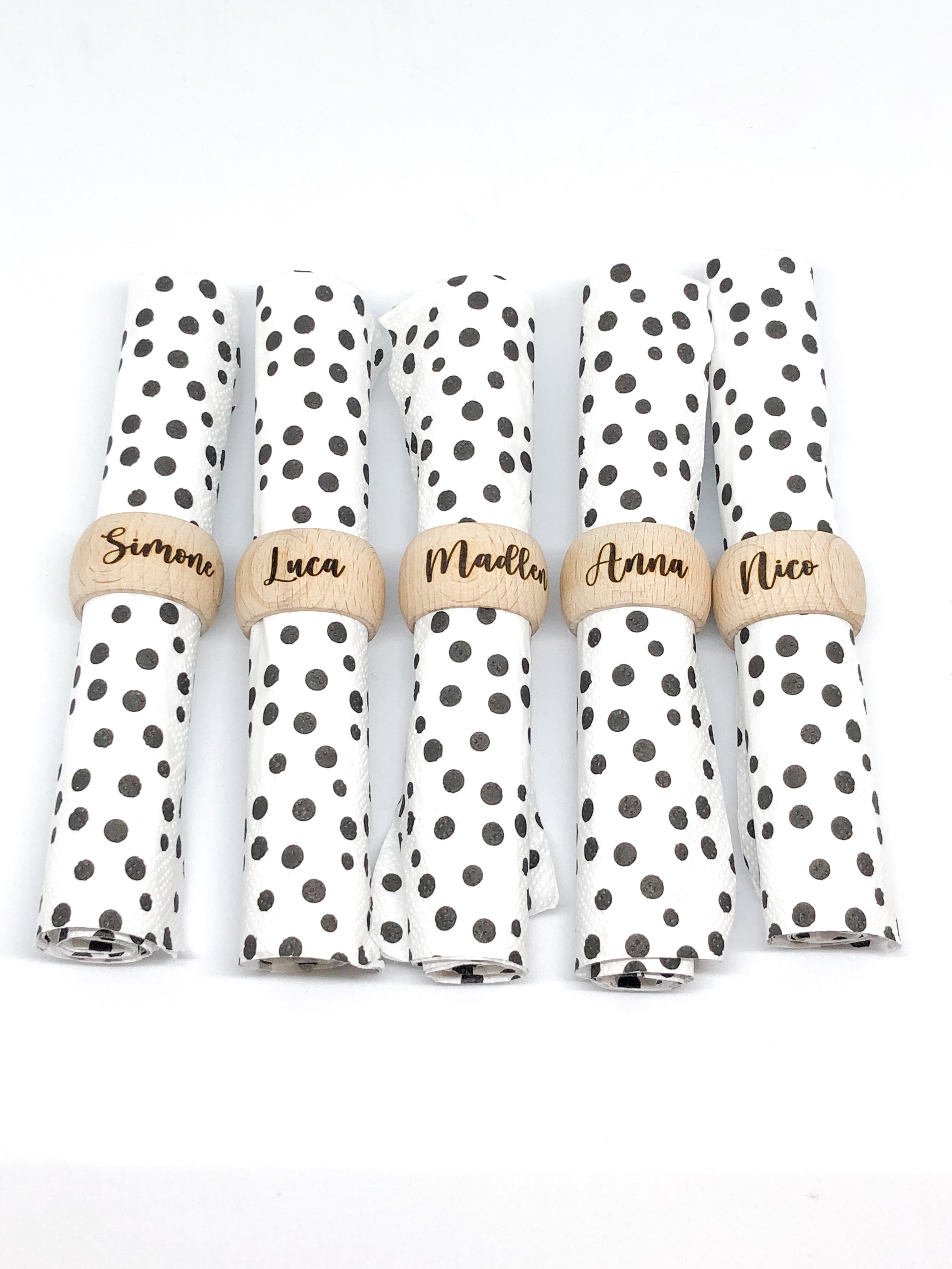 Serviettenring personalisiert aus Holz