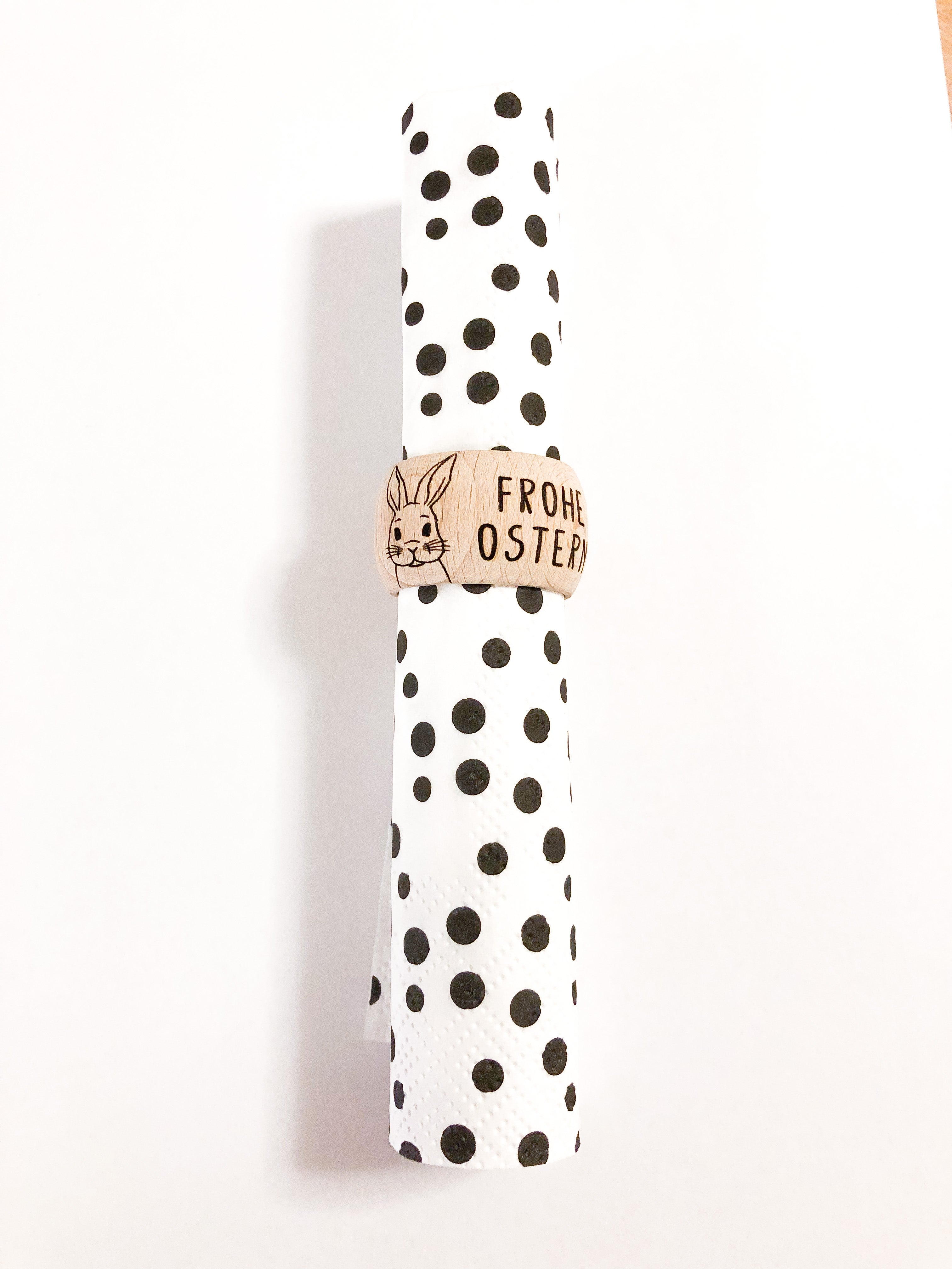 Wooden napkin ring Easter