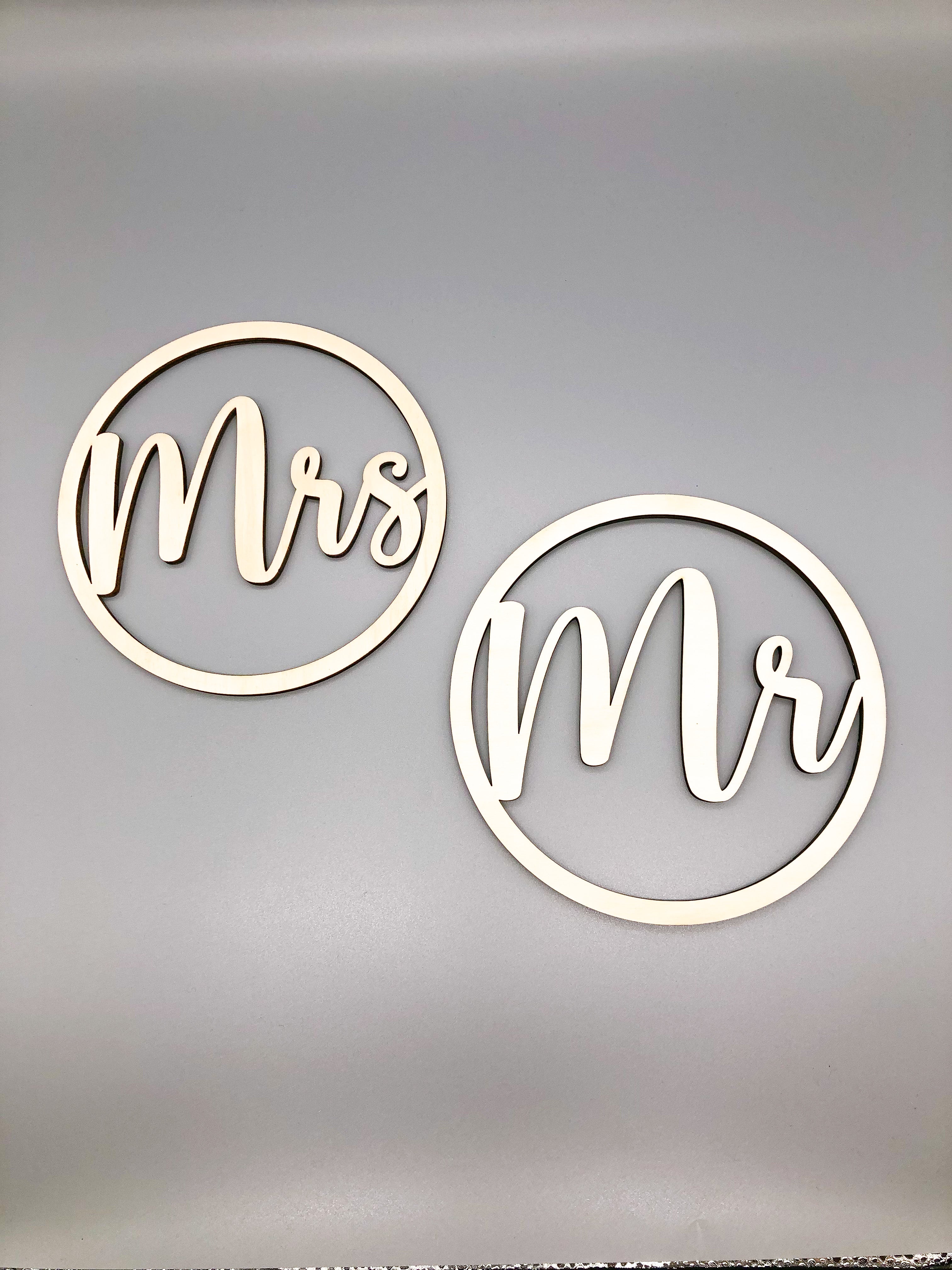 Stuhlkranz Hochzeit Mr & Mrs aus Holz