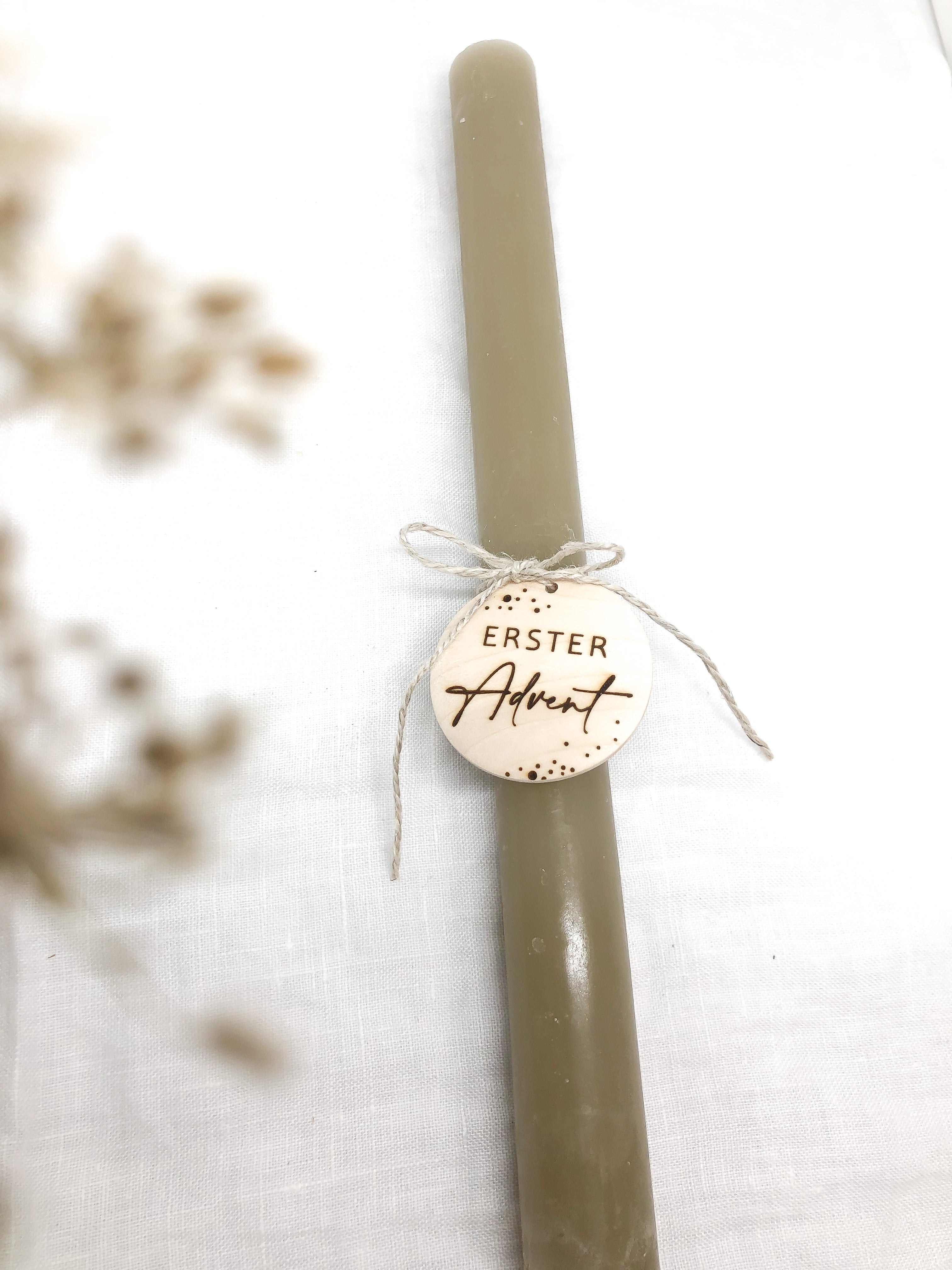 Adventskranz Zahlenset 1.-4. Advent aus Holz