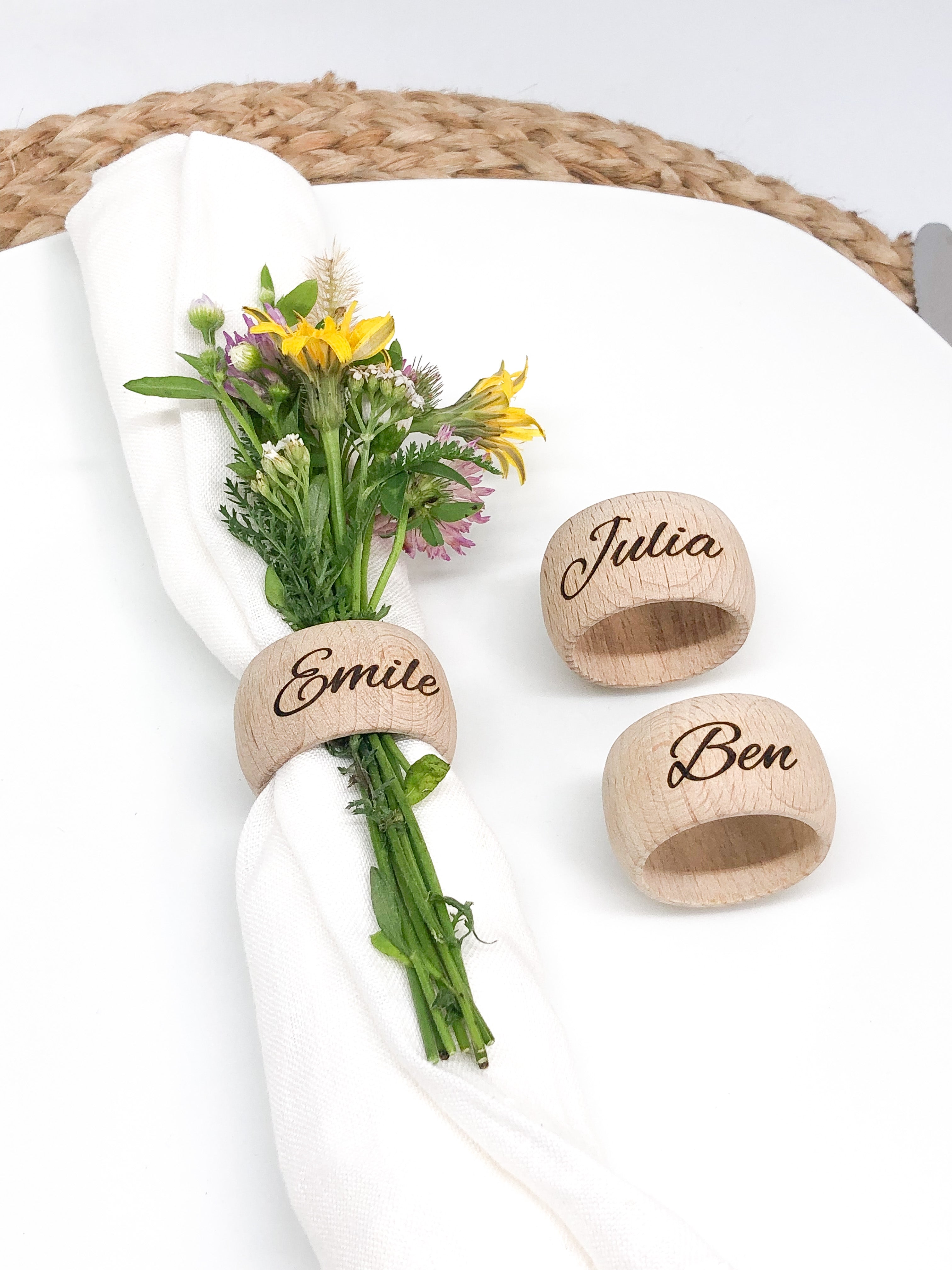Serviettenring personalisiert aus Holz