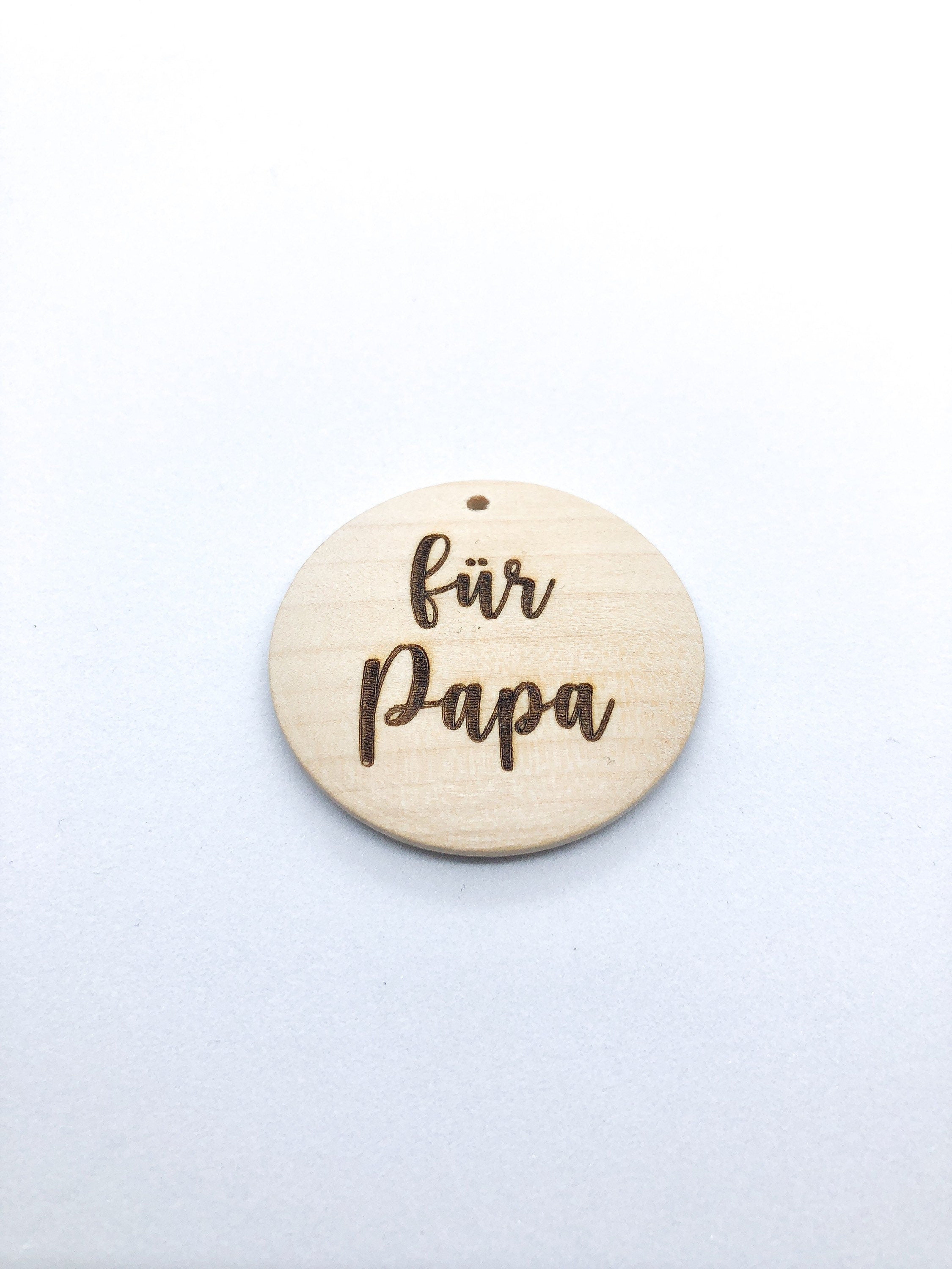 Geschenkanhänger aus Holz für Papa