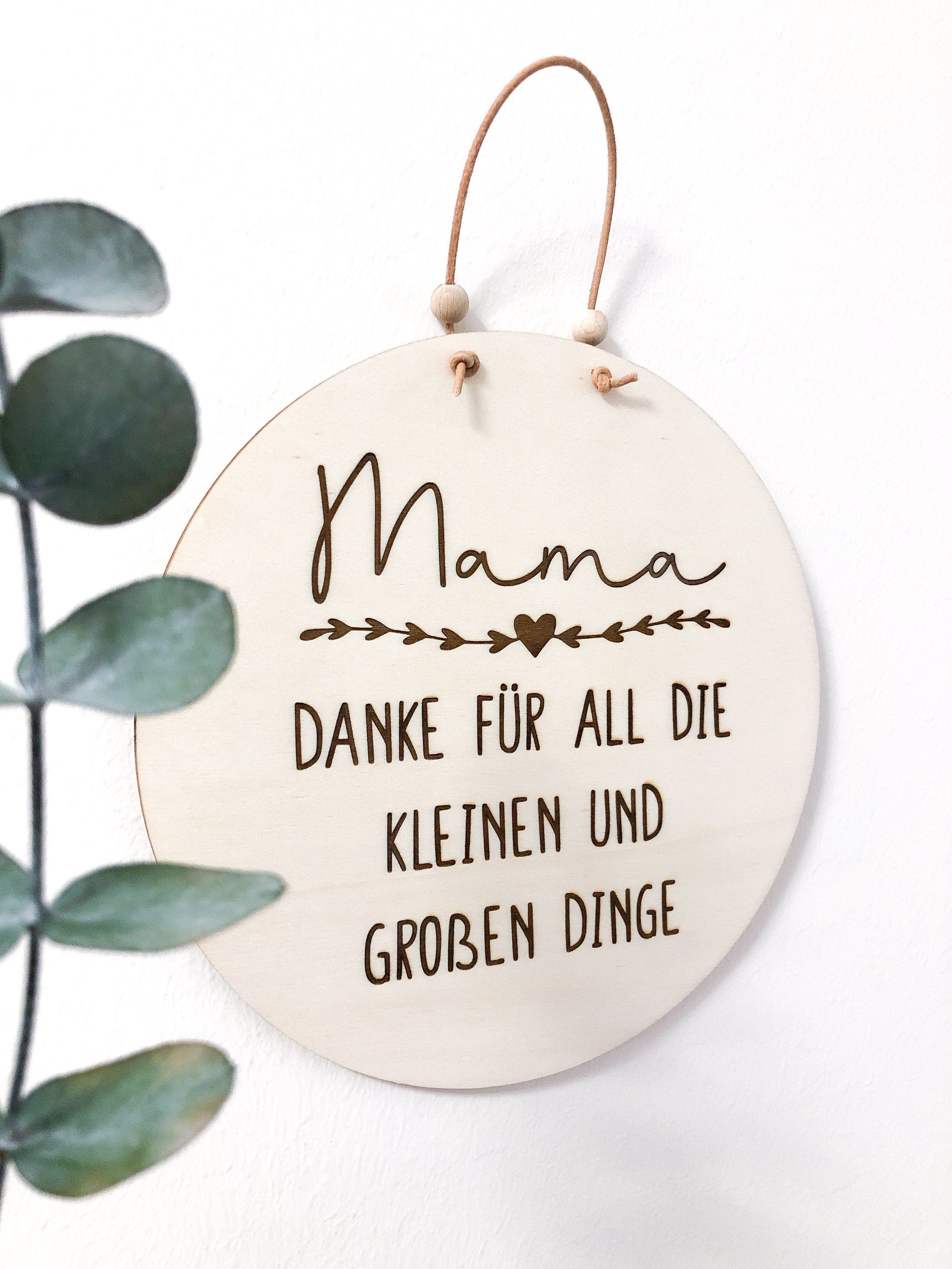 Wooden sign Mama Thank you for all the small and big things