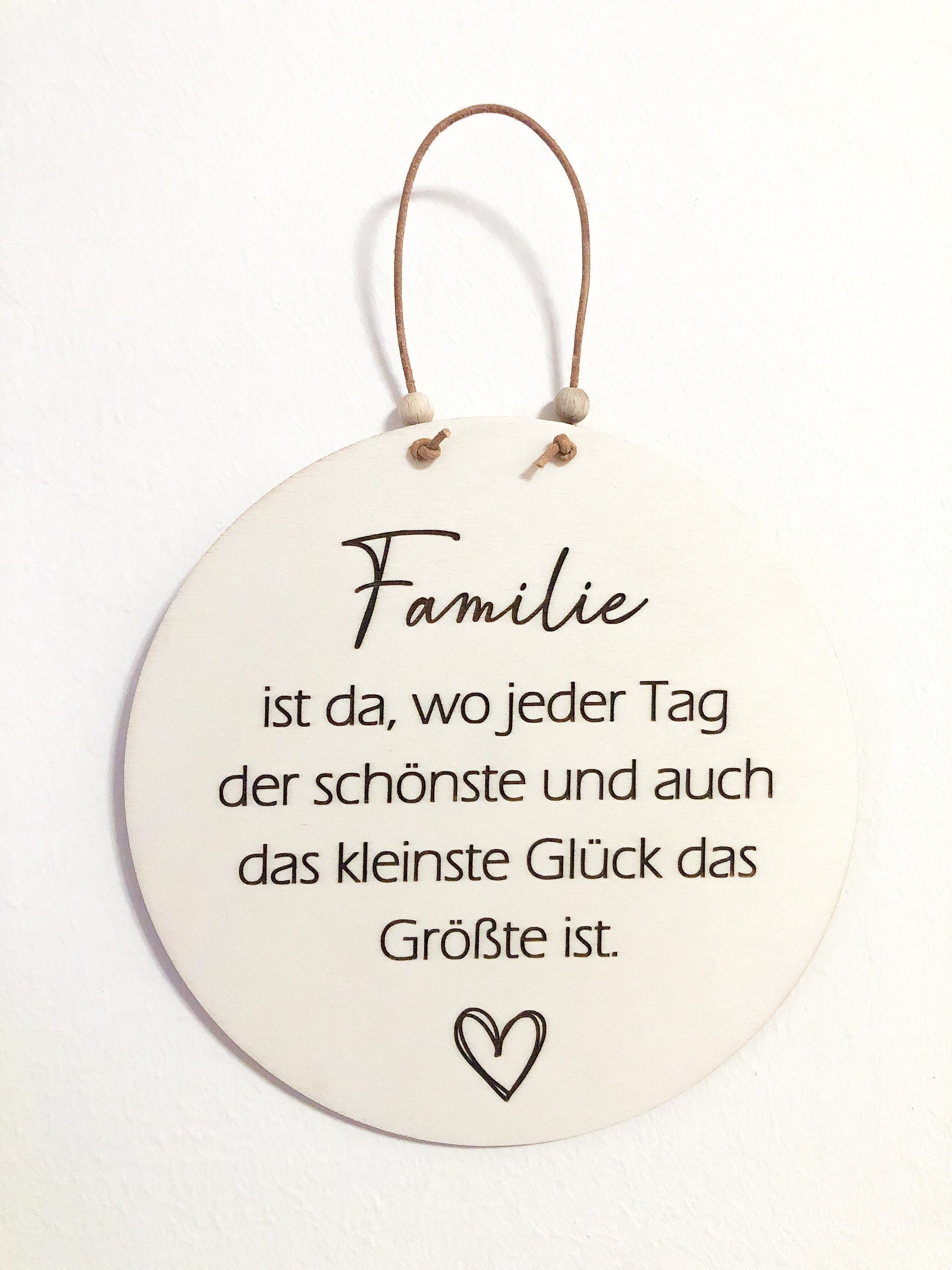 Holzschild Family is where every day is the most beautiful and even the smallest happiness is the greatest