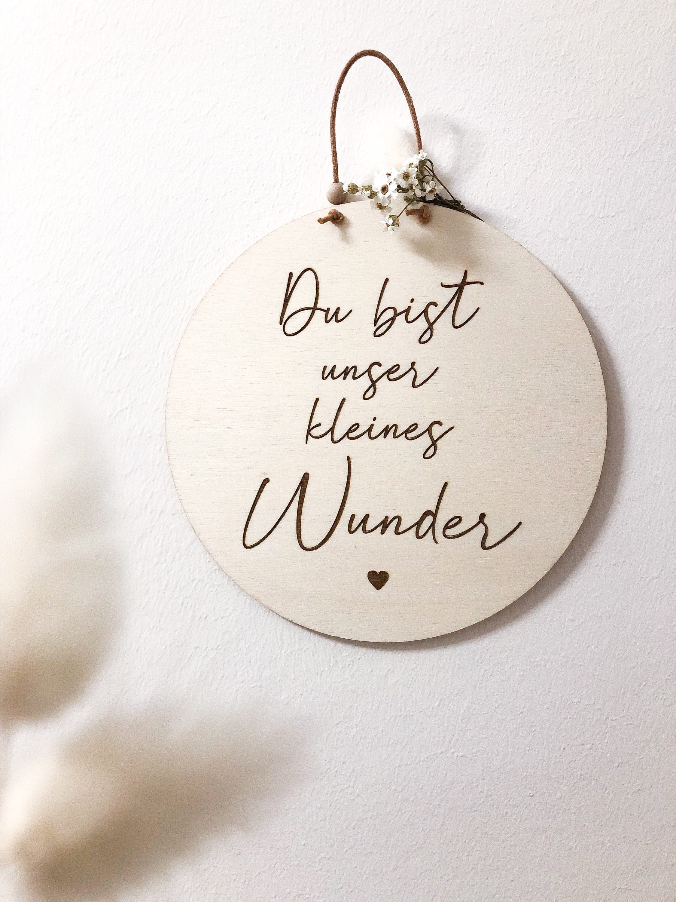 Wooden sign You are our little miracle